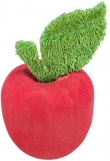 Houtern appel met loofah 9x5,5 cm 