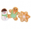 Pluche kerst mini biscuit (Prijs per stuk)     10 x 8 cm                